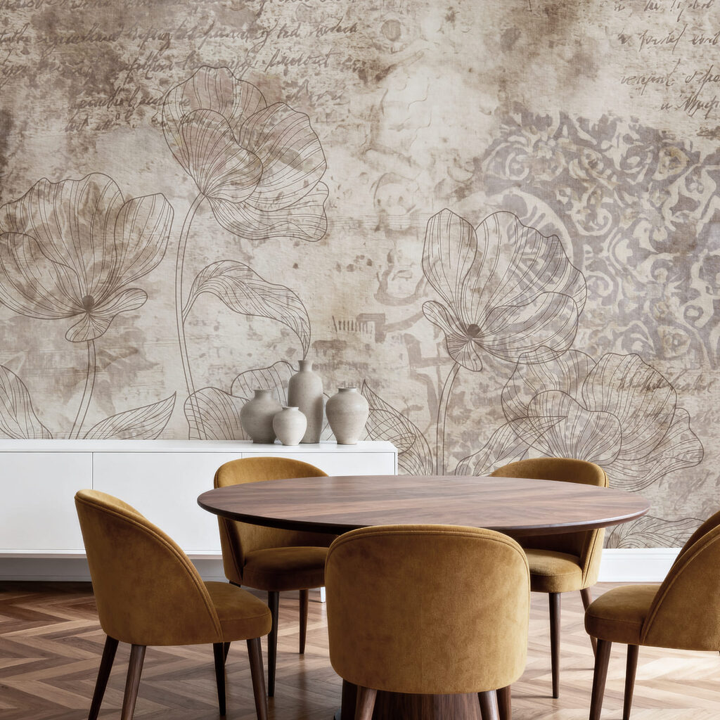 Faded Floral Scrollwork — interior 4