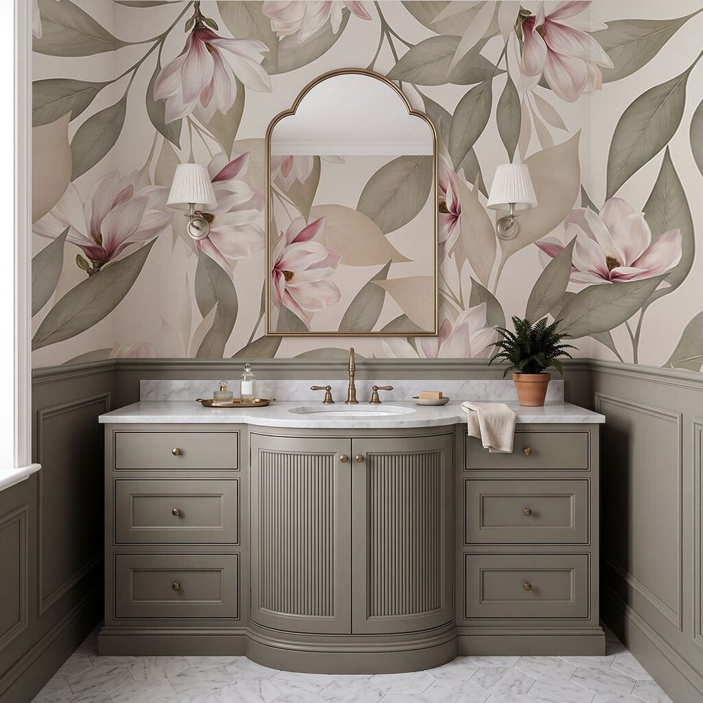 Magnolia Branch Pattern in an interior