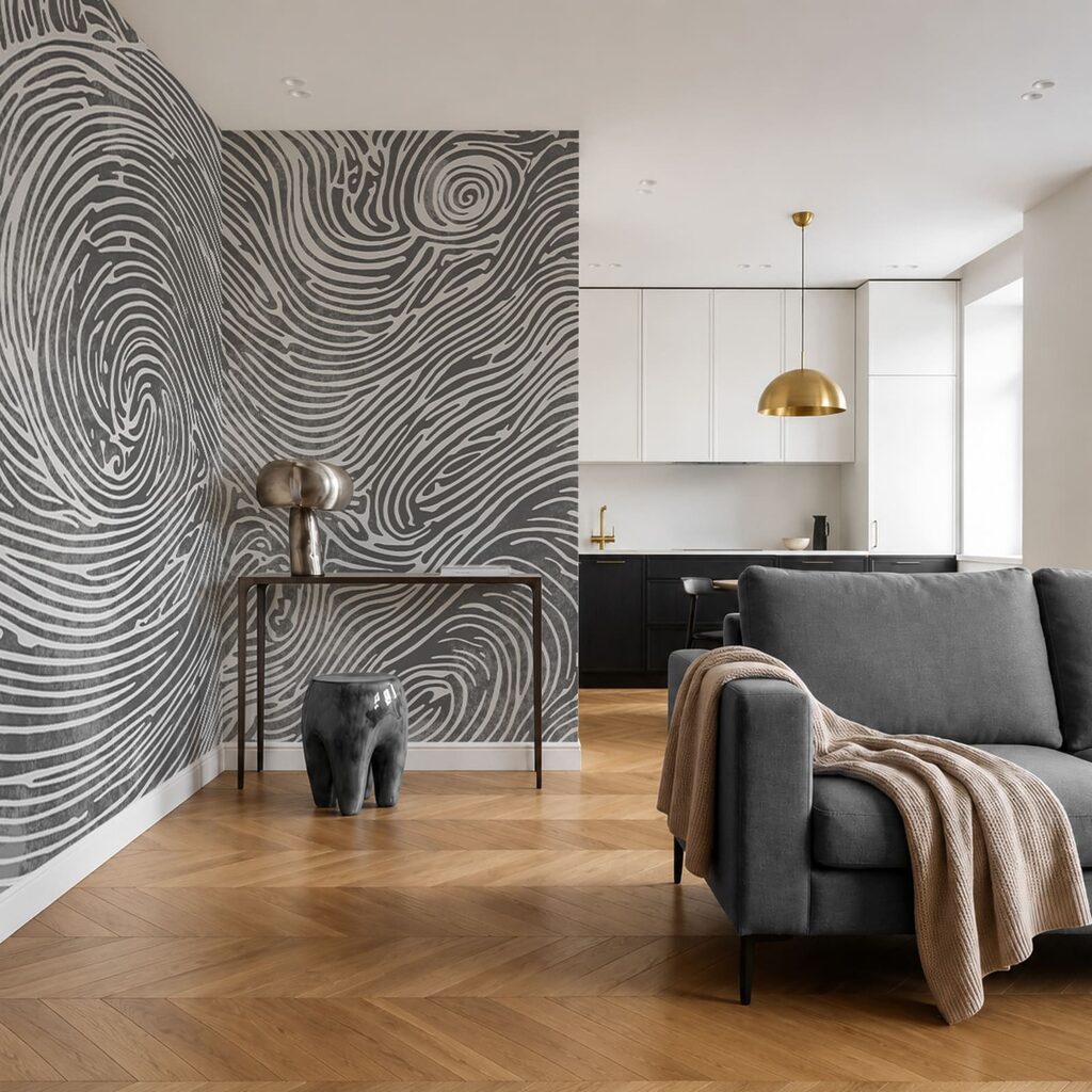 Swirling Fine Lines — interior 1
