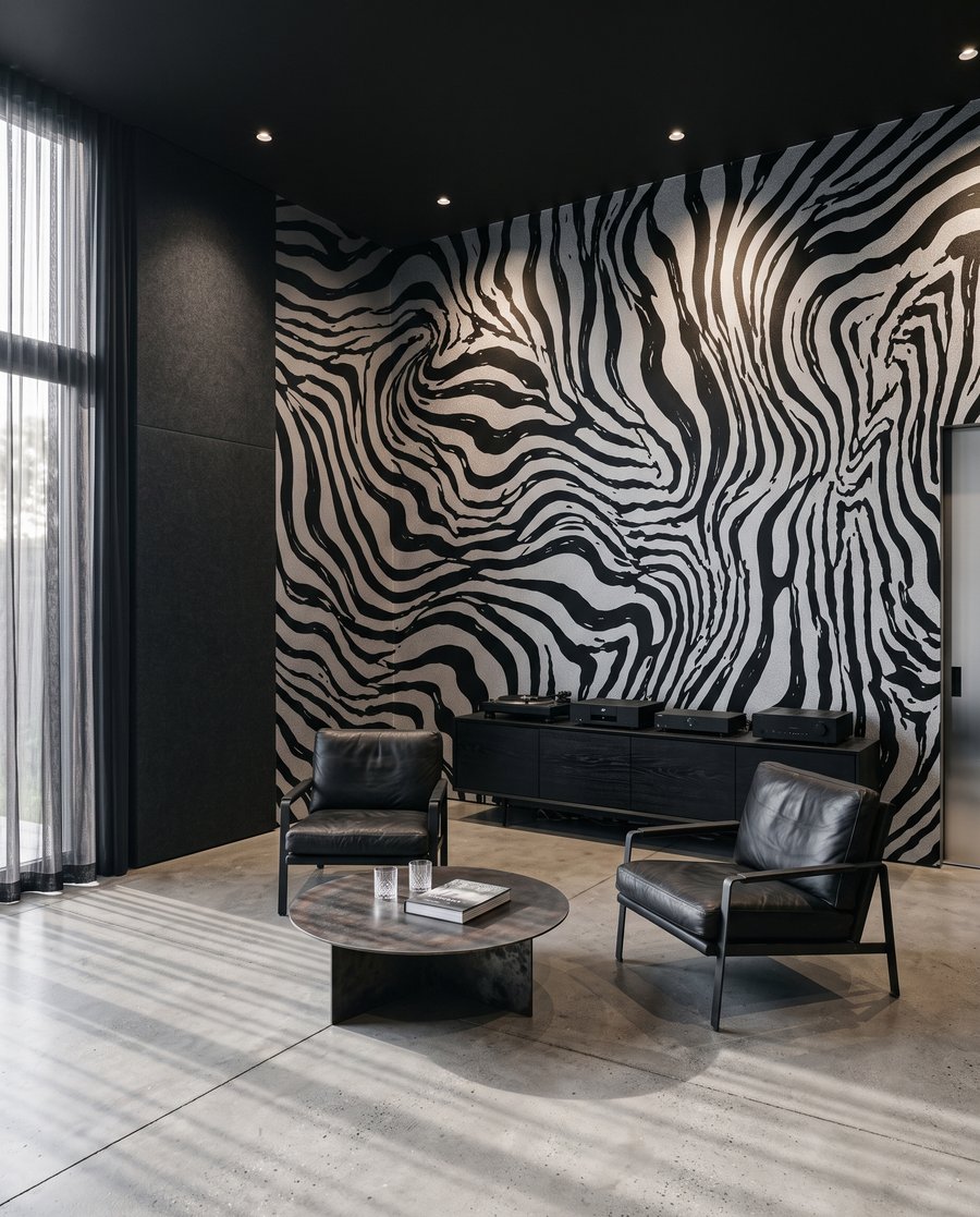Zebra Rhythm in an interior