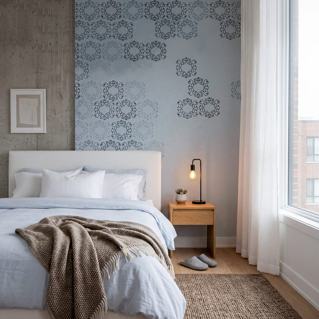 Faded Floral Geometry — interior 2