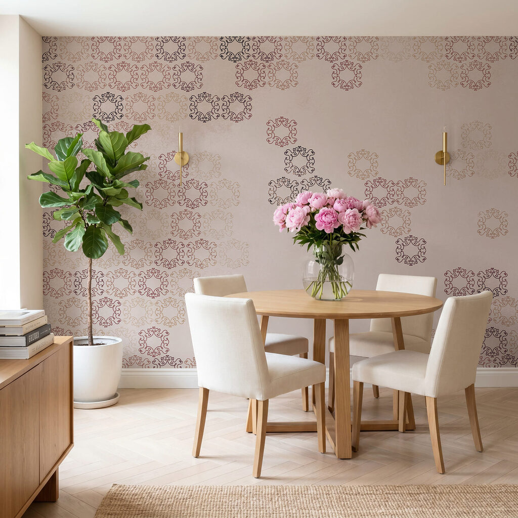 Faded Floral Geometry — interior 1