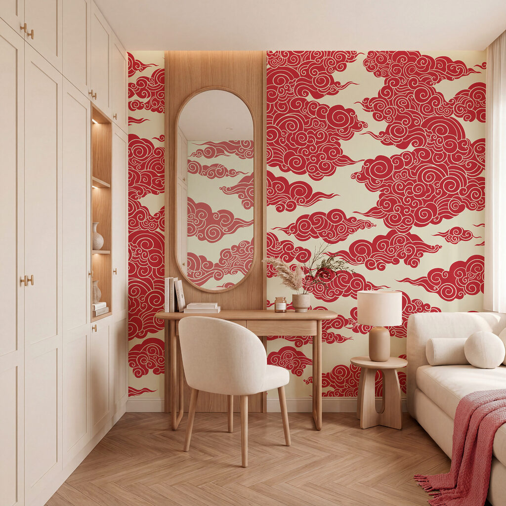 Cloud Scroll Pattern in an interior