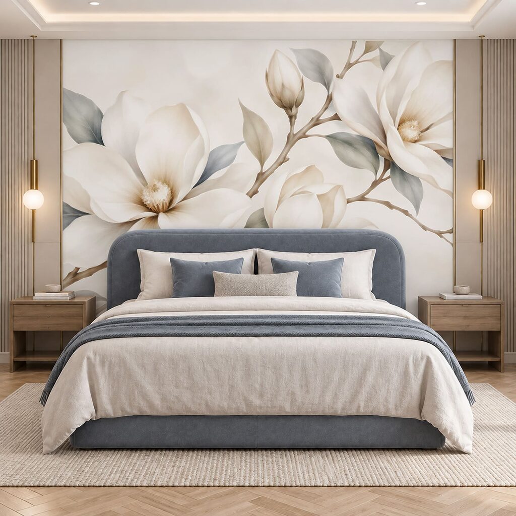 Magnolia in Watercolour in an interior