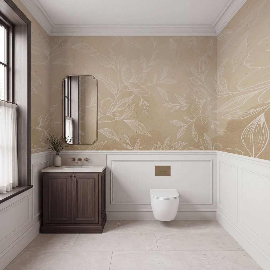 Foliage in Fine Lines in an interior