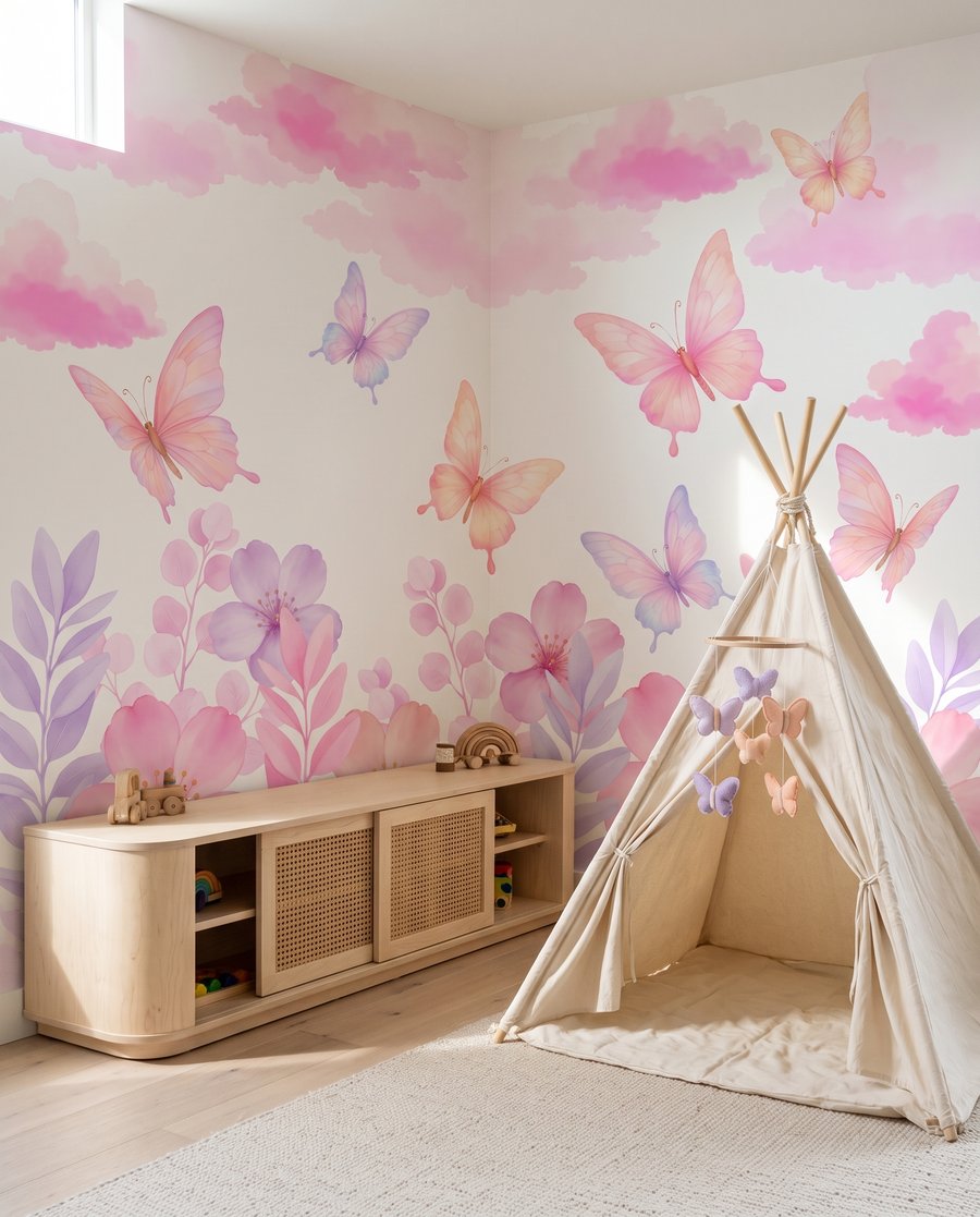 Butterflies Among Petals — interior 3