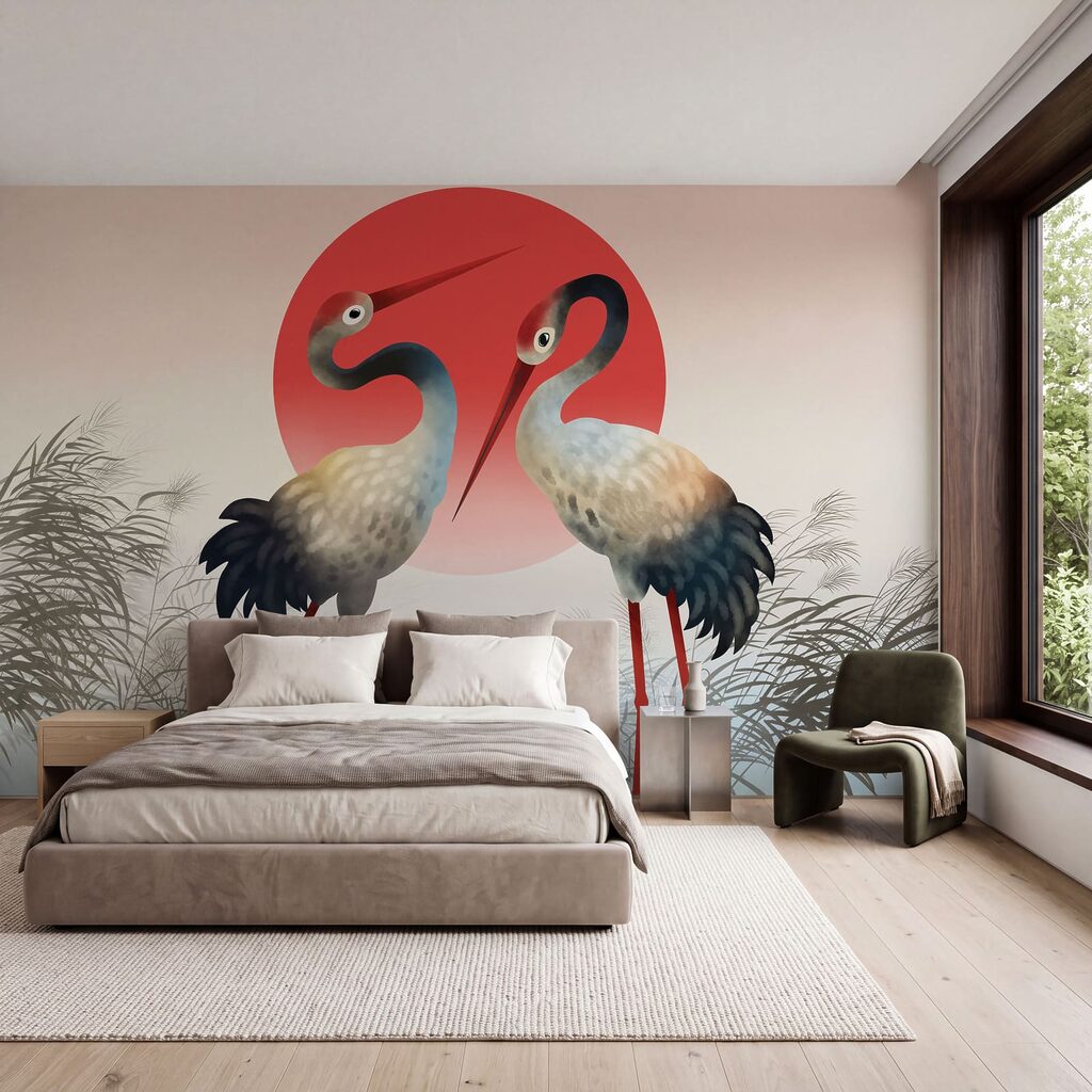 Cranes Before the Sun — interior 2