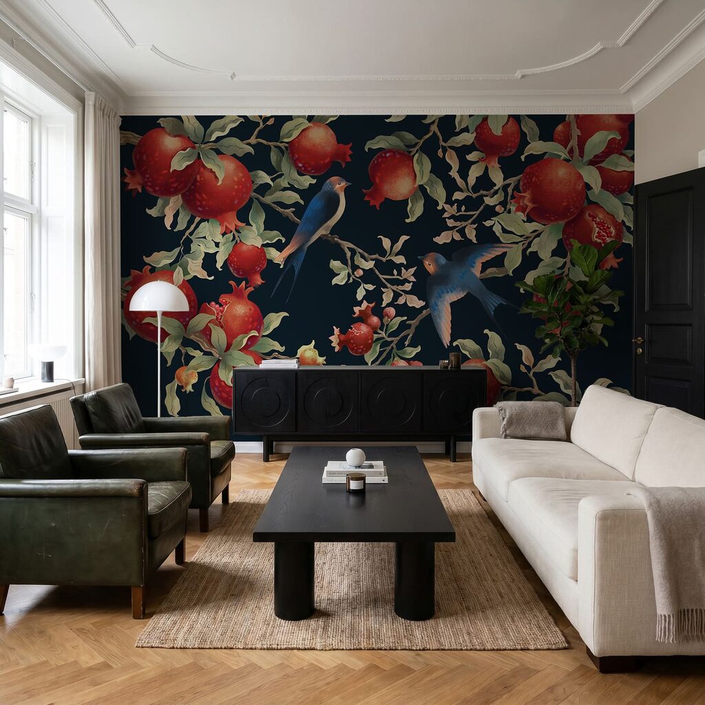 Birds and Pomegranates — interior 2