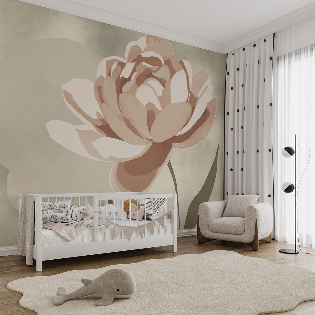 Painted Single Peony — interior 3