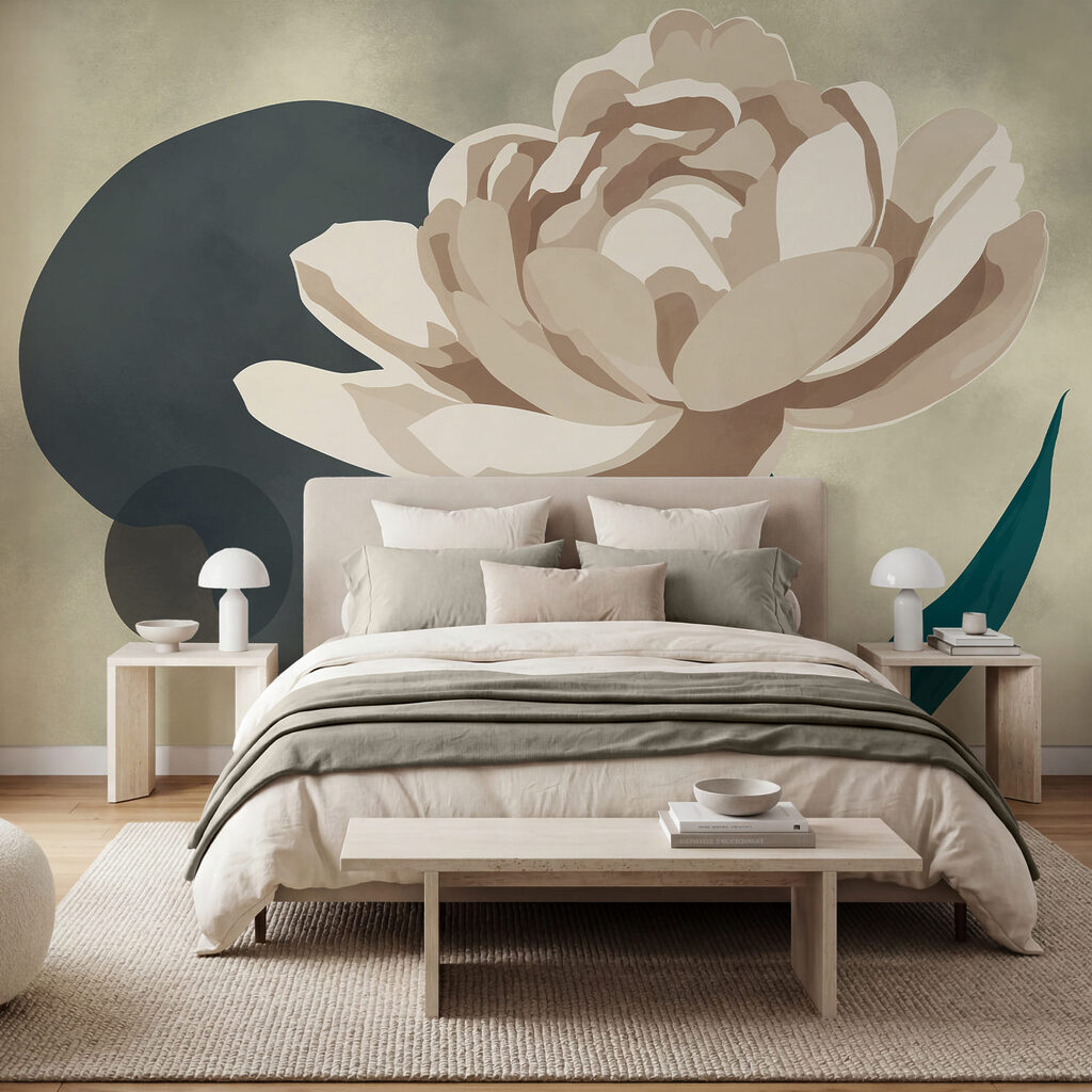 Painted Single Peony — interior 2