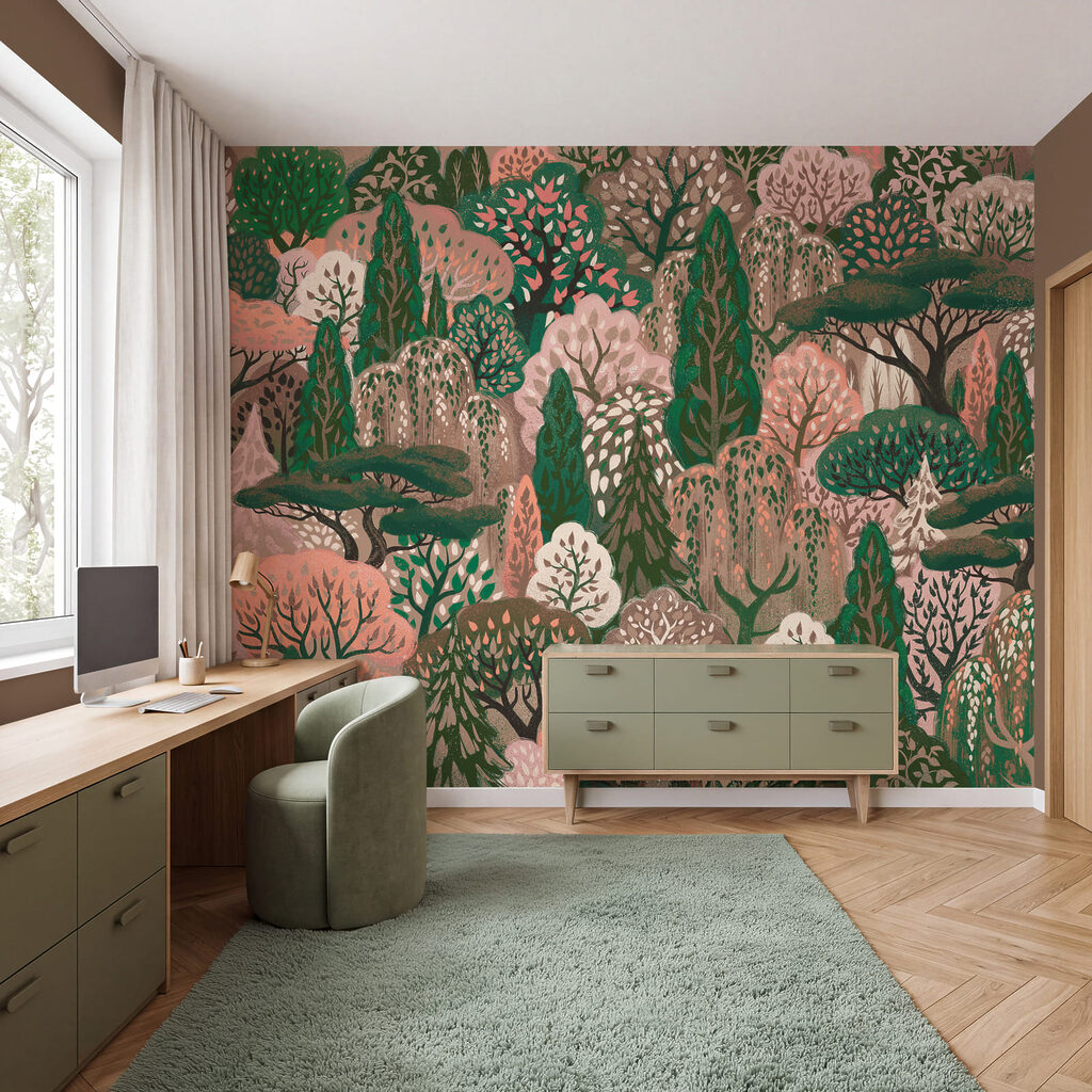 Woodland Treetop Pattern — interior 2