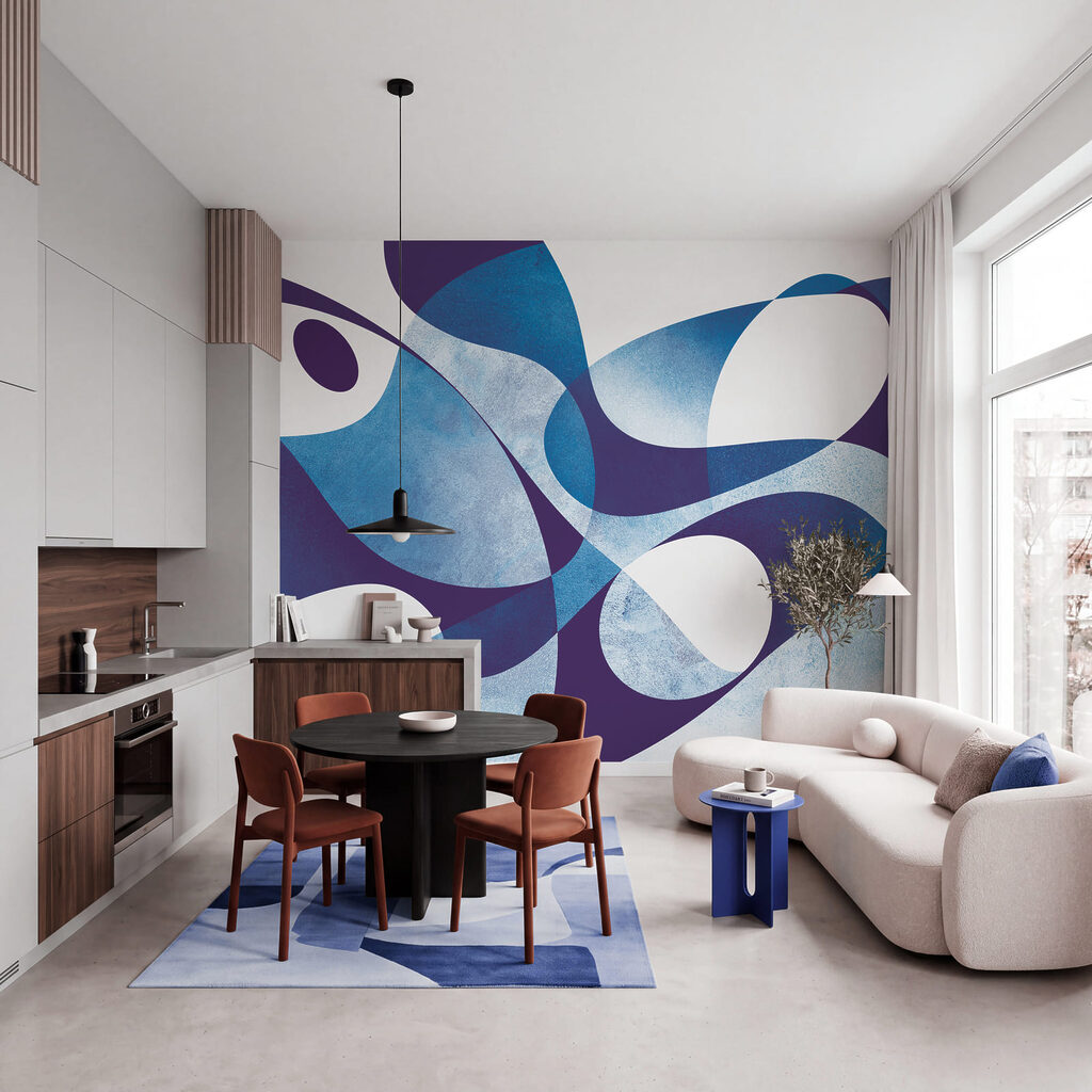 Playful Monochrome Curves — interior 1
