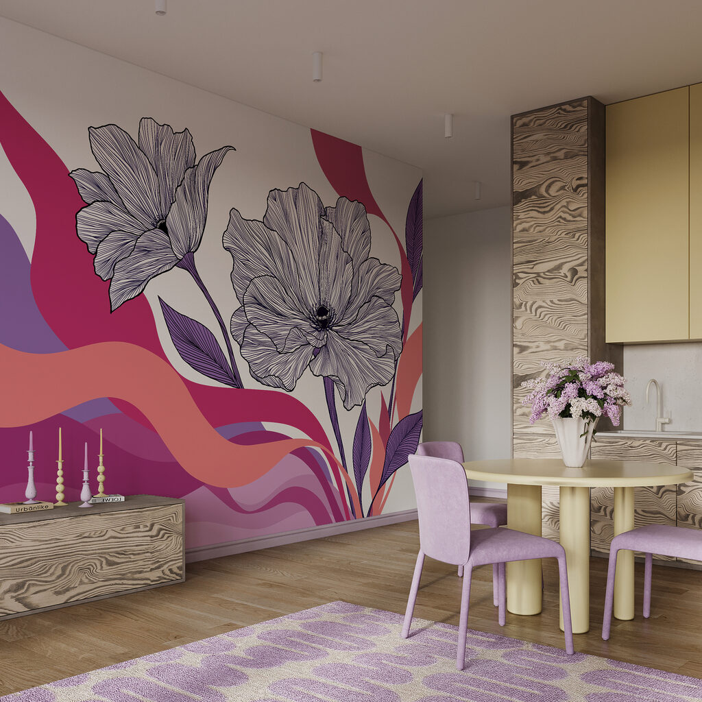 Flowers and Colour Ribbons — interior 2