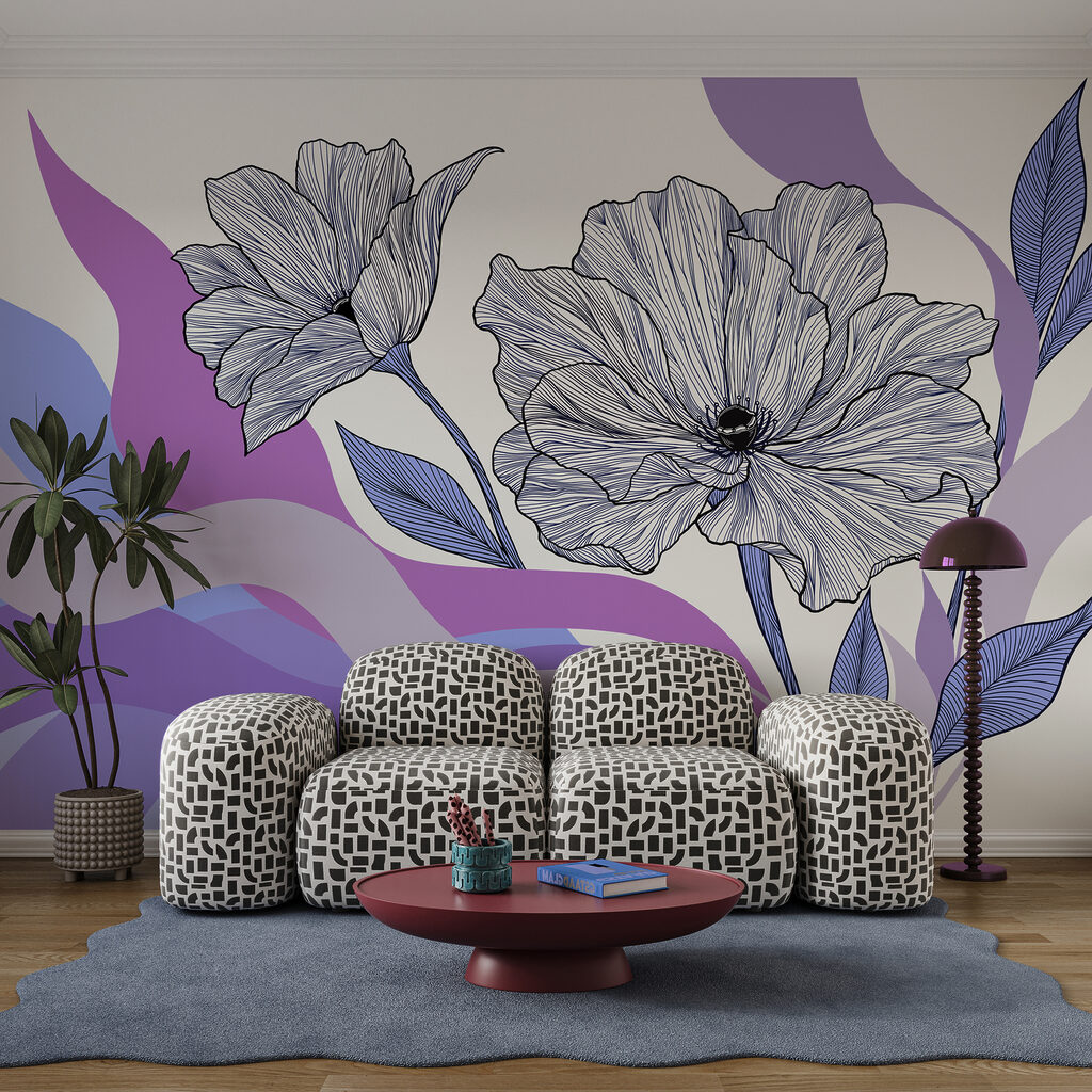 Flowers and Colour Ribbons — interior 1