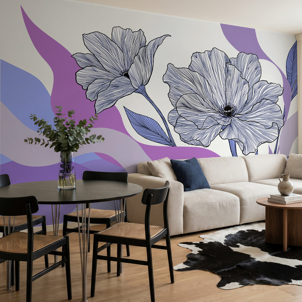 Flowers and Colour Ribbons — interior 3
