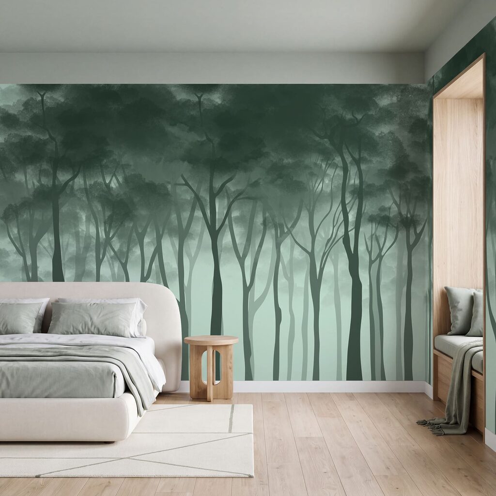Forest Silhouette Rhythm in an interior