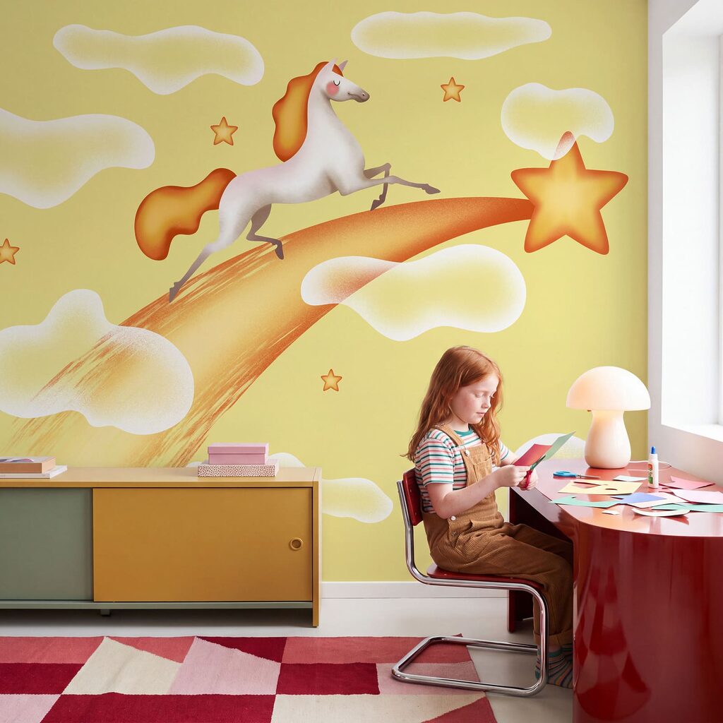 Unicorn Shooting Star in an interior