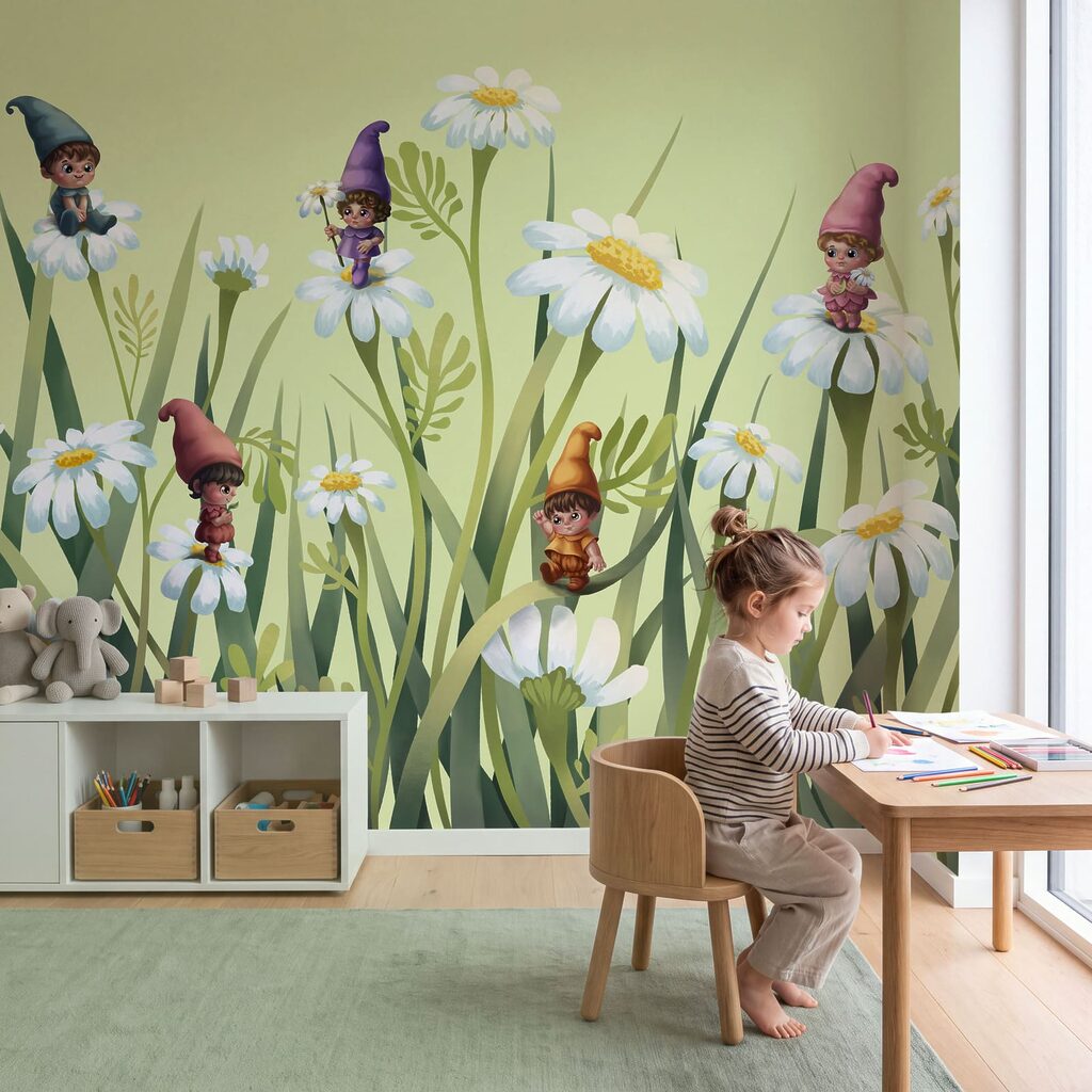Gnomes Among Daisies — interior 3