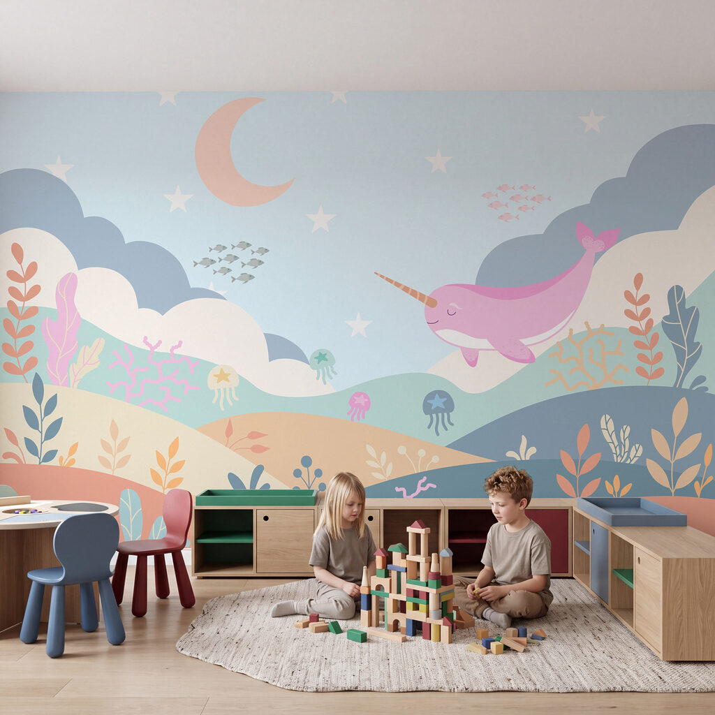 Little Narwhal Dream in an interior