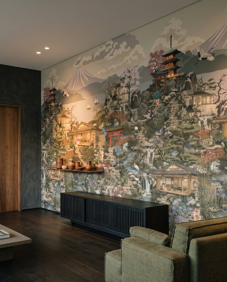 Temple Garden Landscape in an interior