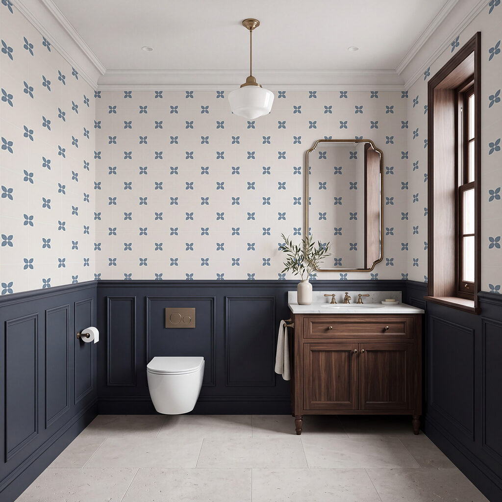 Tiny Floral Motifs in an interior