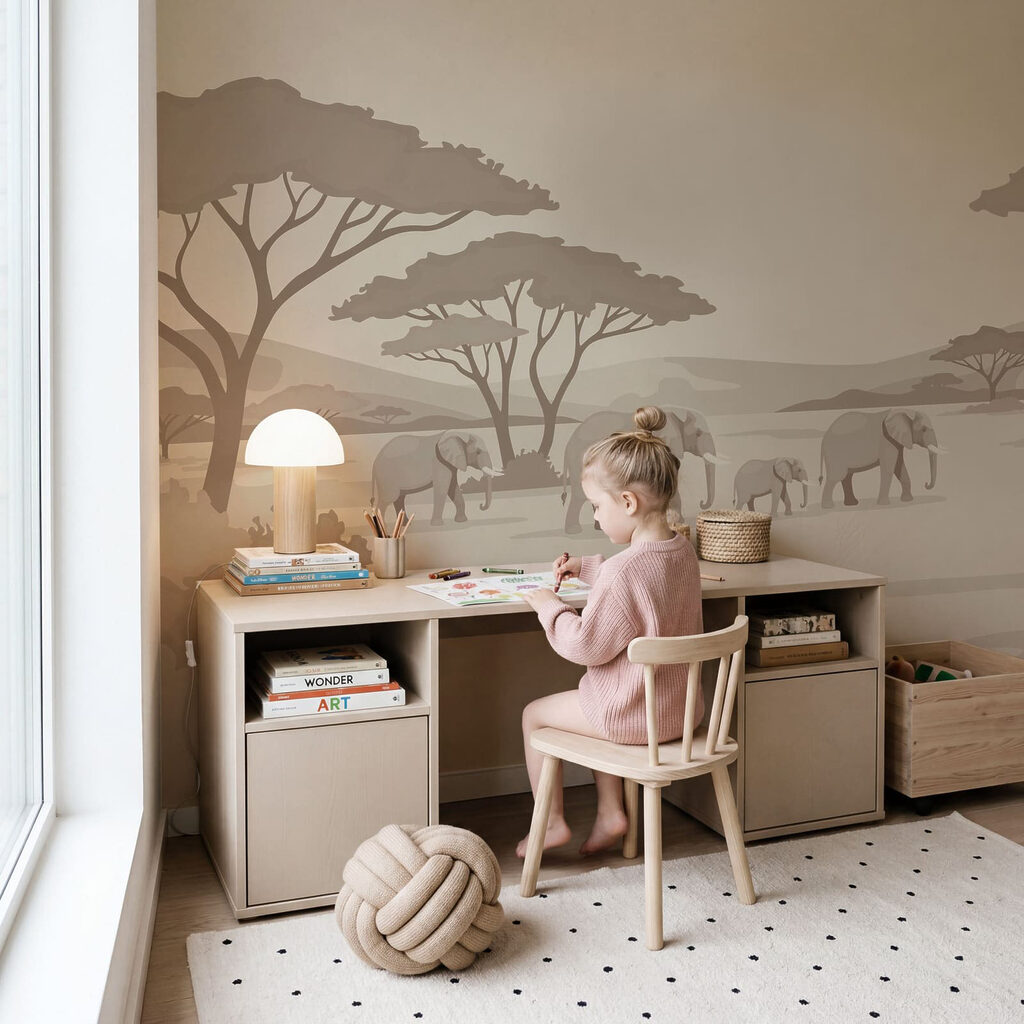 Safari in Silhouette in an interior