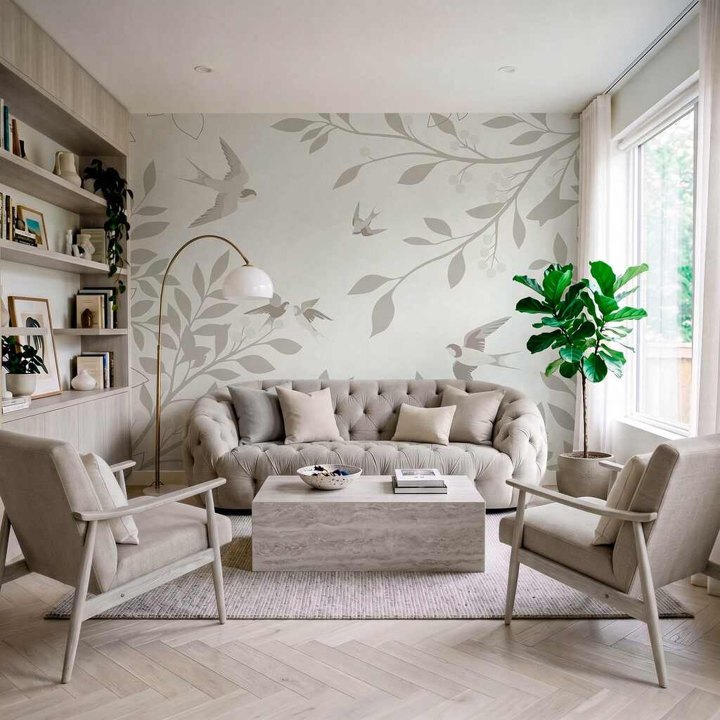 Birds Among Leaves — interior 1