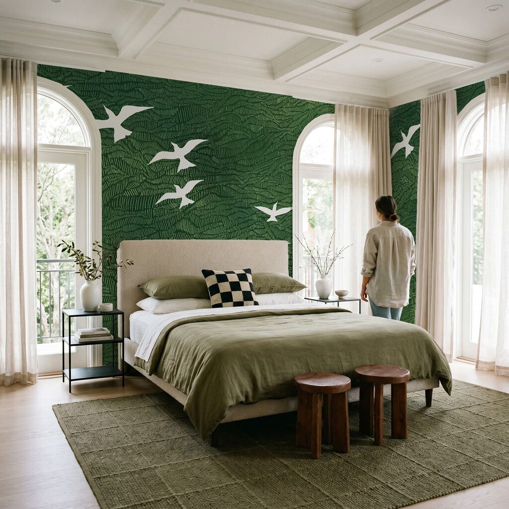 Birds Across Gold — interior 2