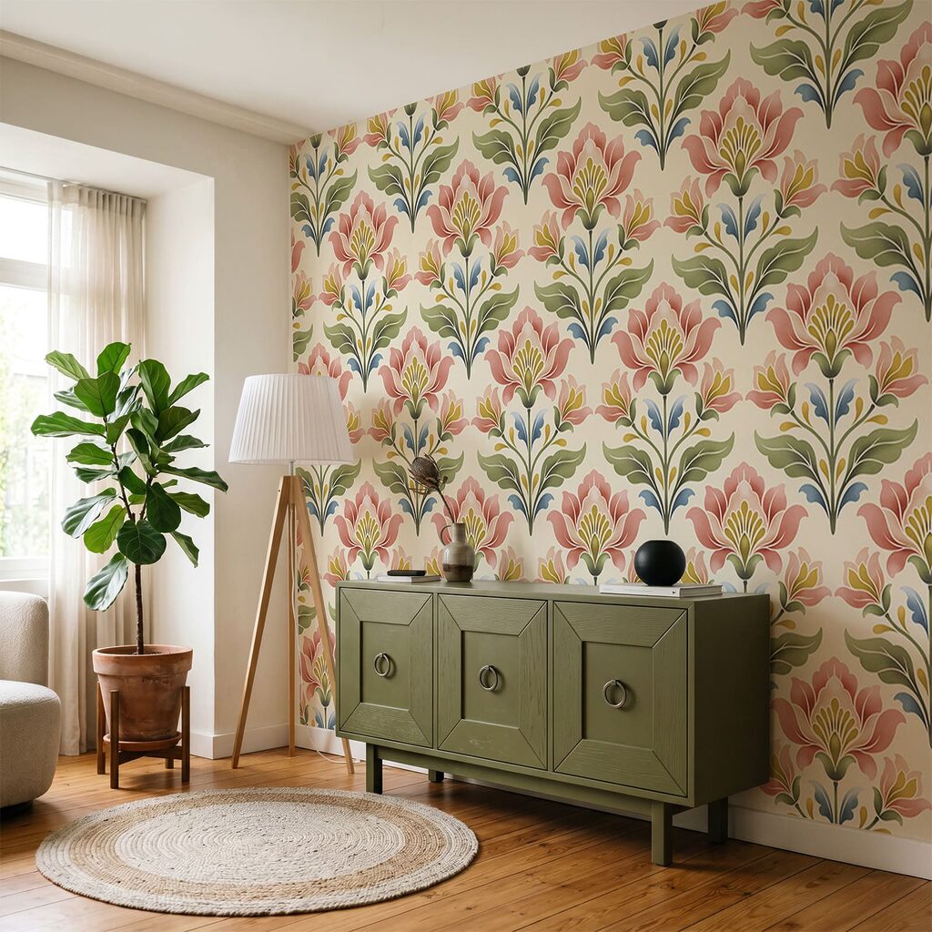 Folk Leaf Pattern — interior 1