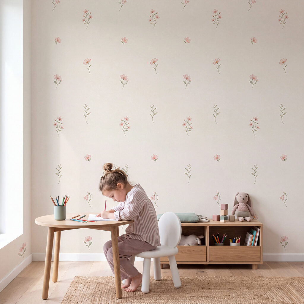 Tiny Flower Sprigs in an interior