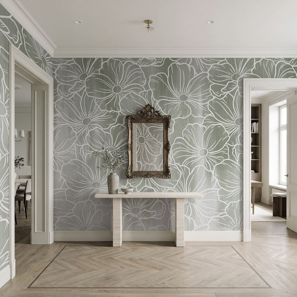 Floral Outline Pattern — interior 3