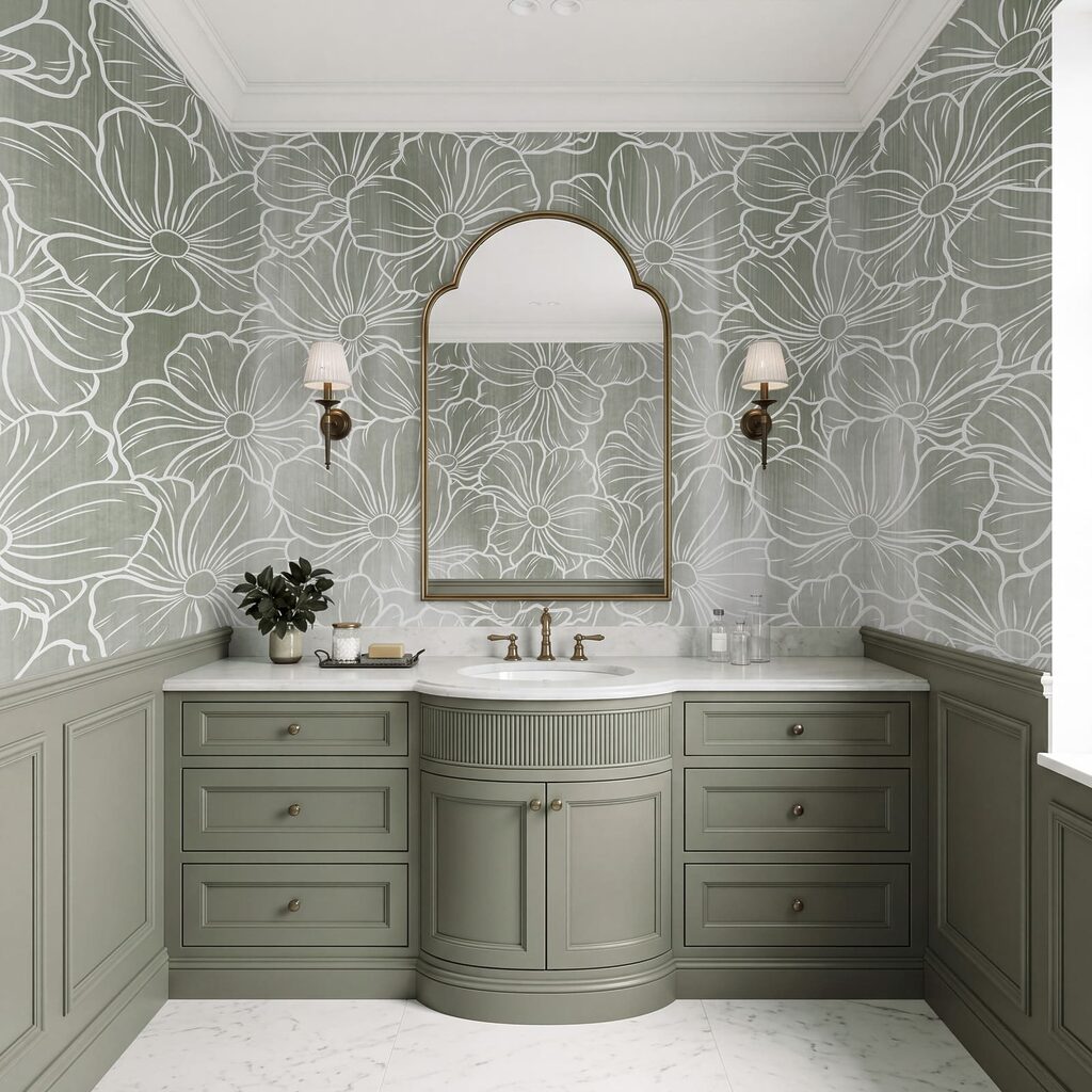 Floral Outline Pattern — interior 4