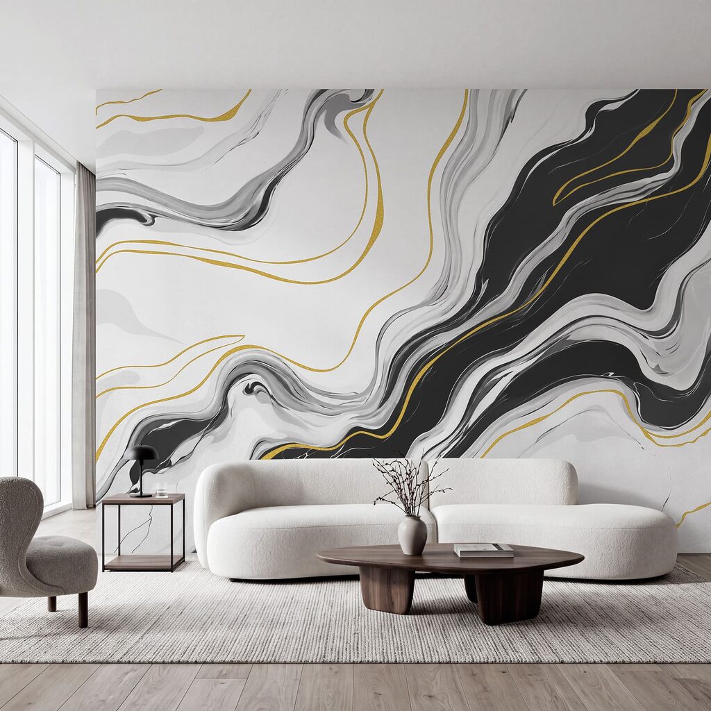 Marbled Colour Bands in an interior