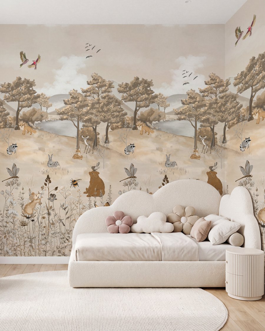 Woodland friends in soft sand tones — interior 7