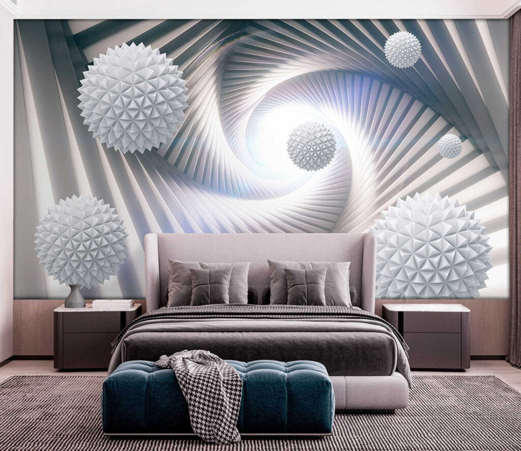 Spiral tunnel with spheres — interior 3