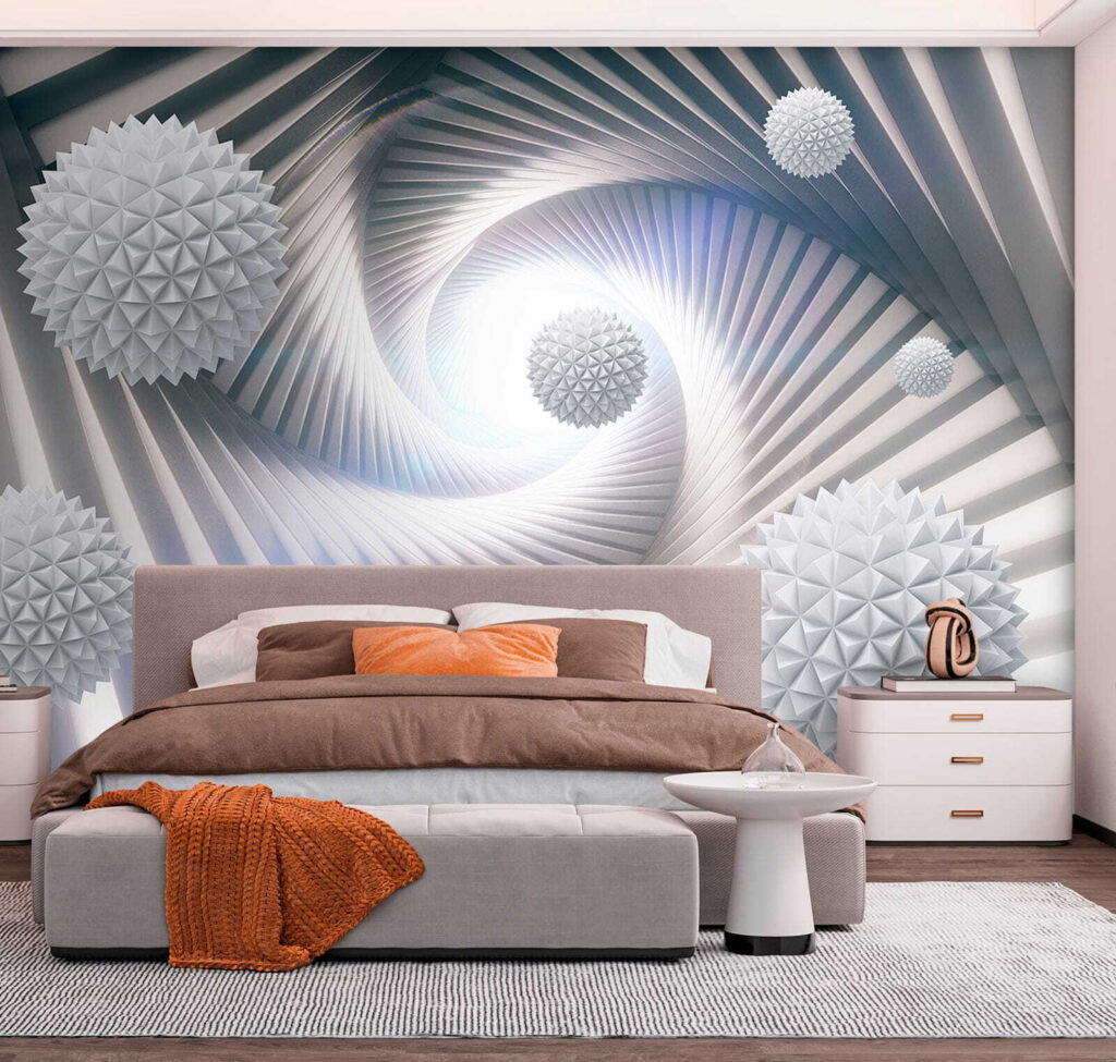 Spiral tunnel with spheres — interior 6