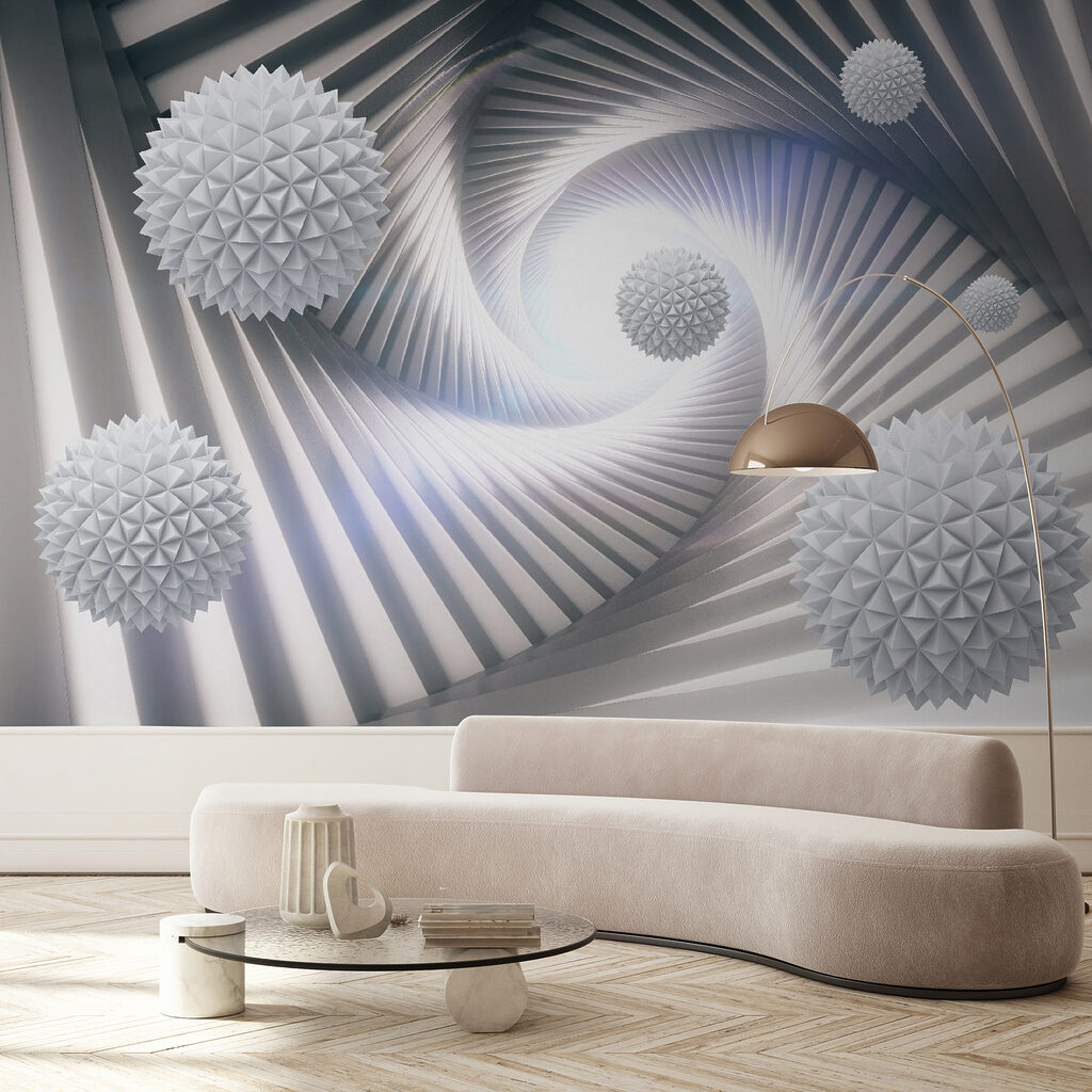Spiral tunnel with spheres — interior 10