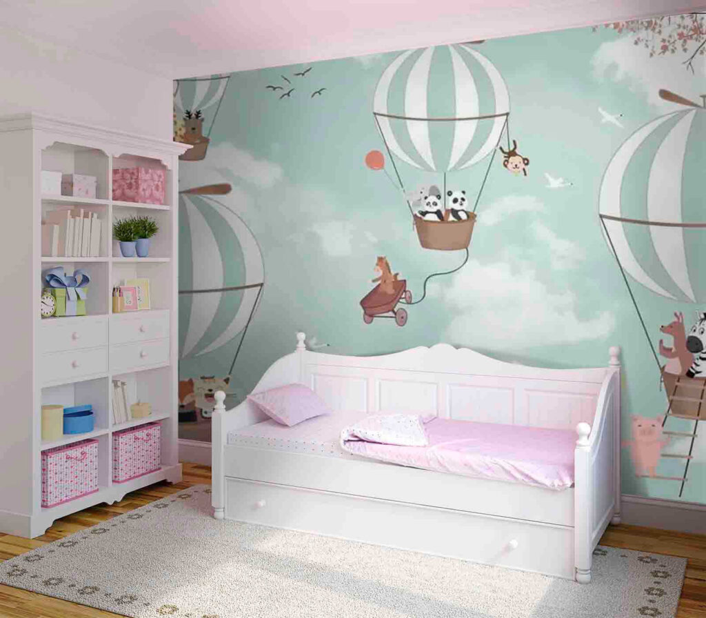 Pandas on balloons — interior 1