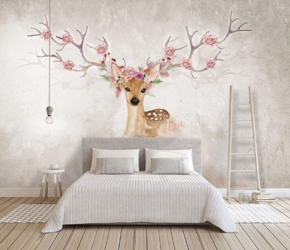 Blossom Antlers in an interior