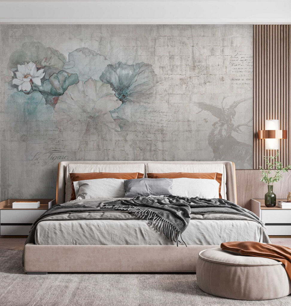 Flowers beside a deer — interior 3