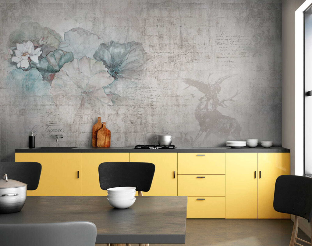 Flowers beside a deer — interior 7