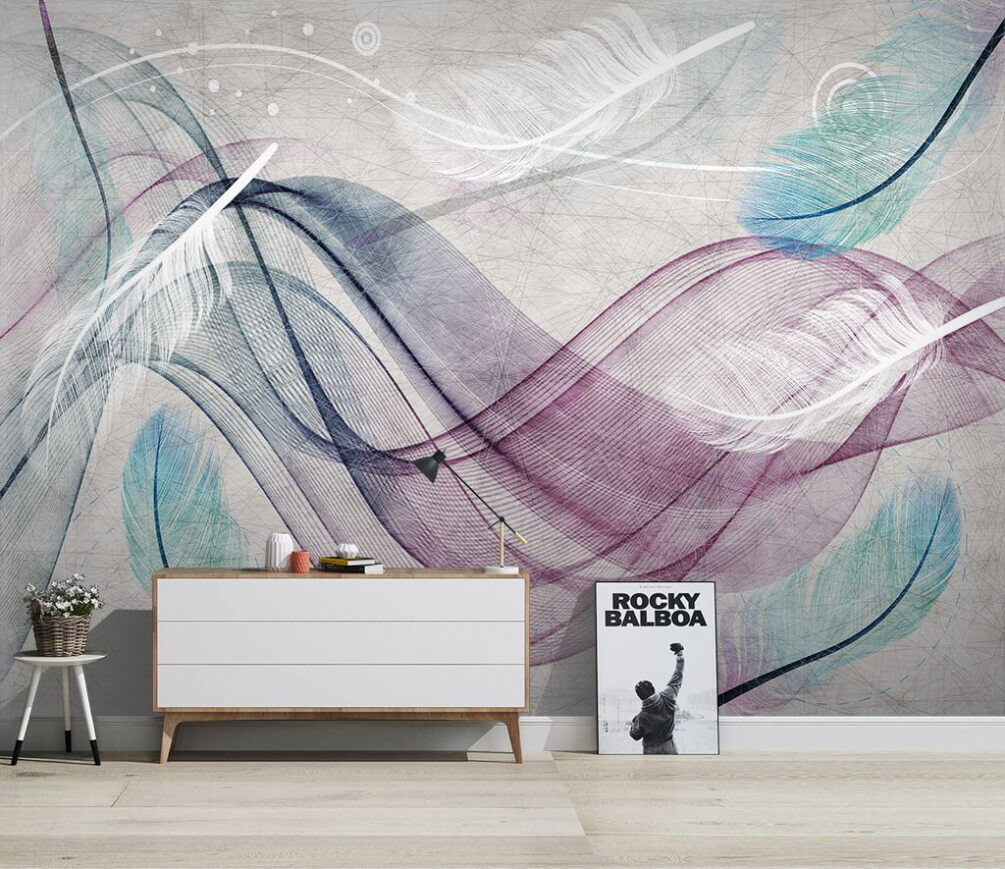 Sheer ribbons in pastels — interior 1