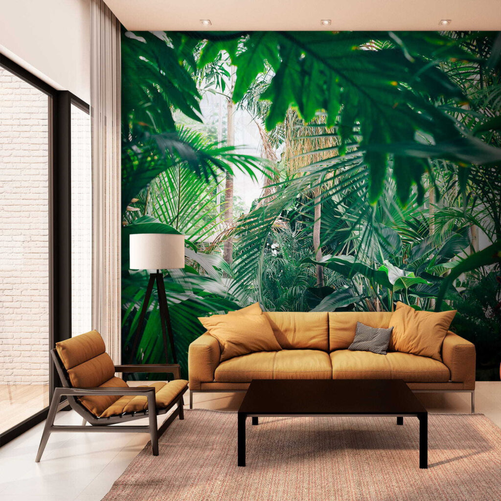 Deep green jungle leaves — interior 6