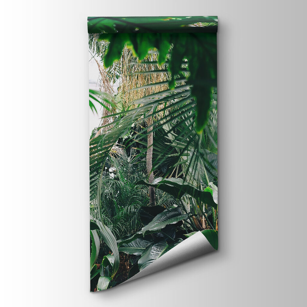 Deep green jungle leaves — product view