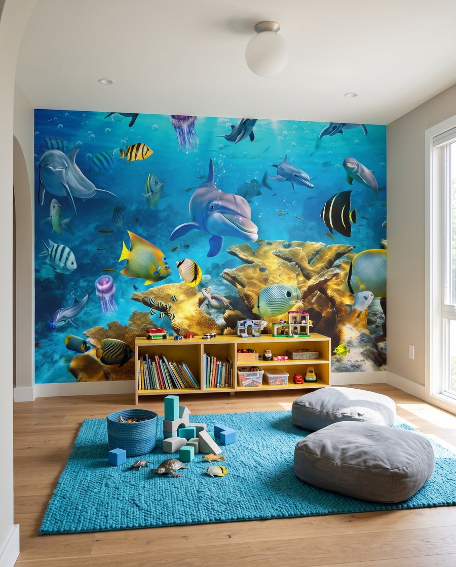 Coral Reef Life in an interior