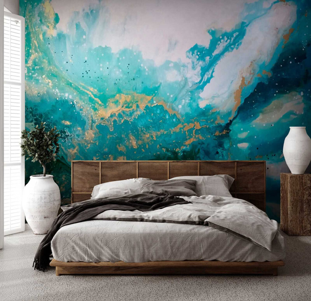 Turquoise streams, gold traces — interior 2