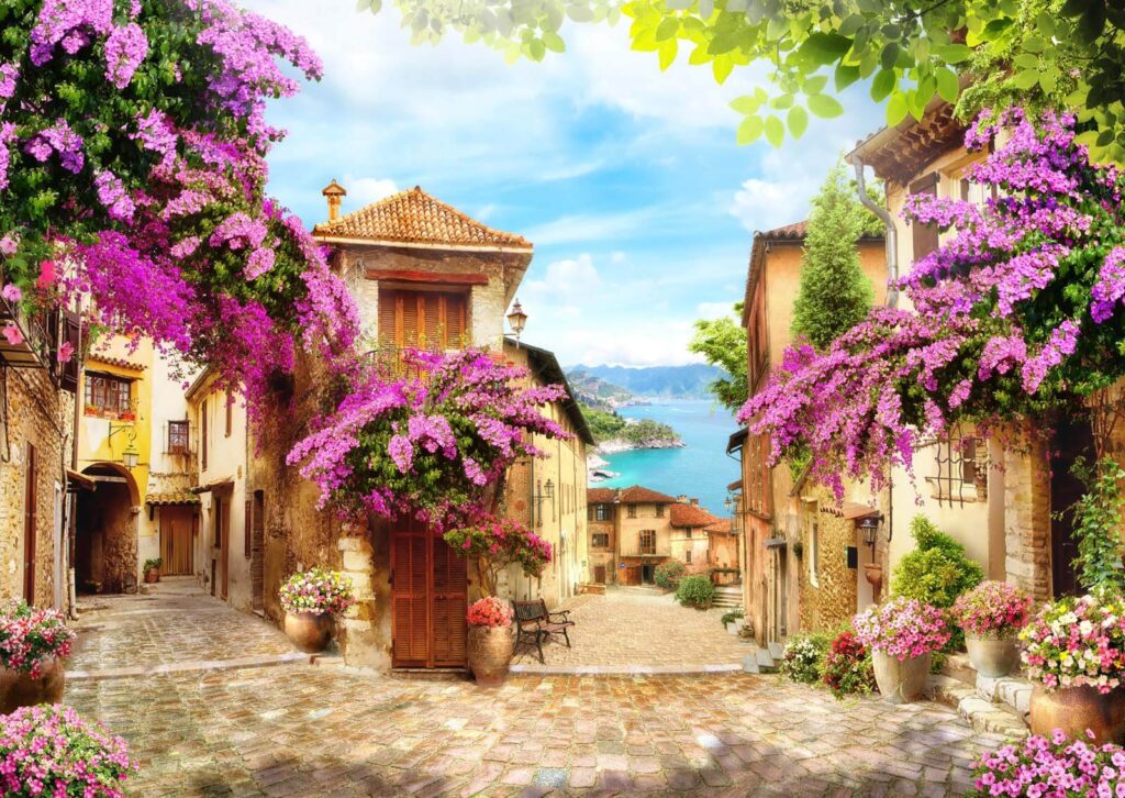 Flowers Along the Lane — full design