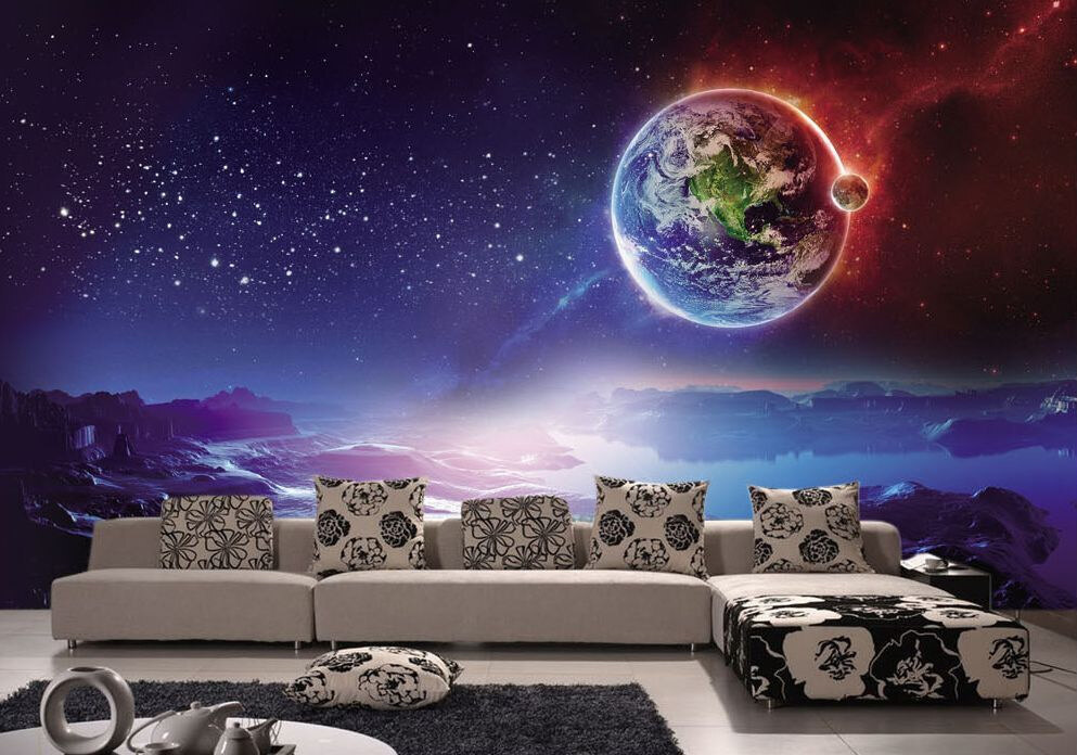 Planet over starry sky — interior 1