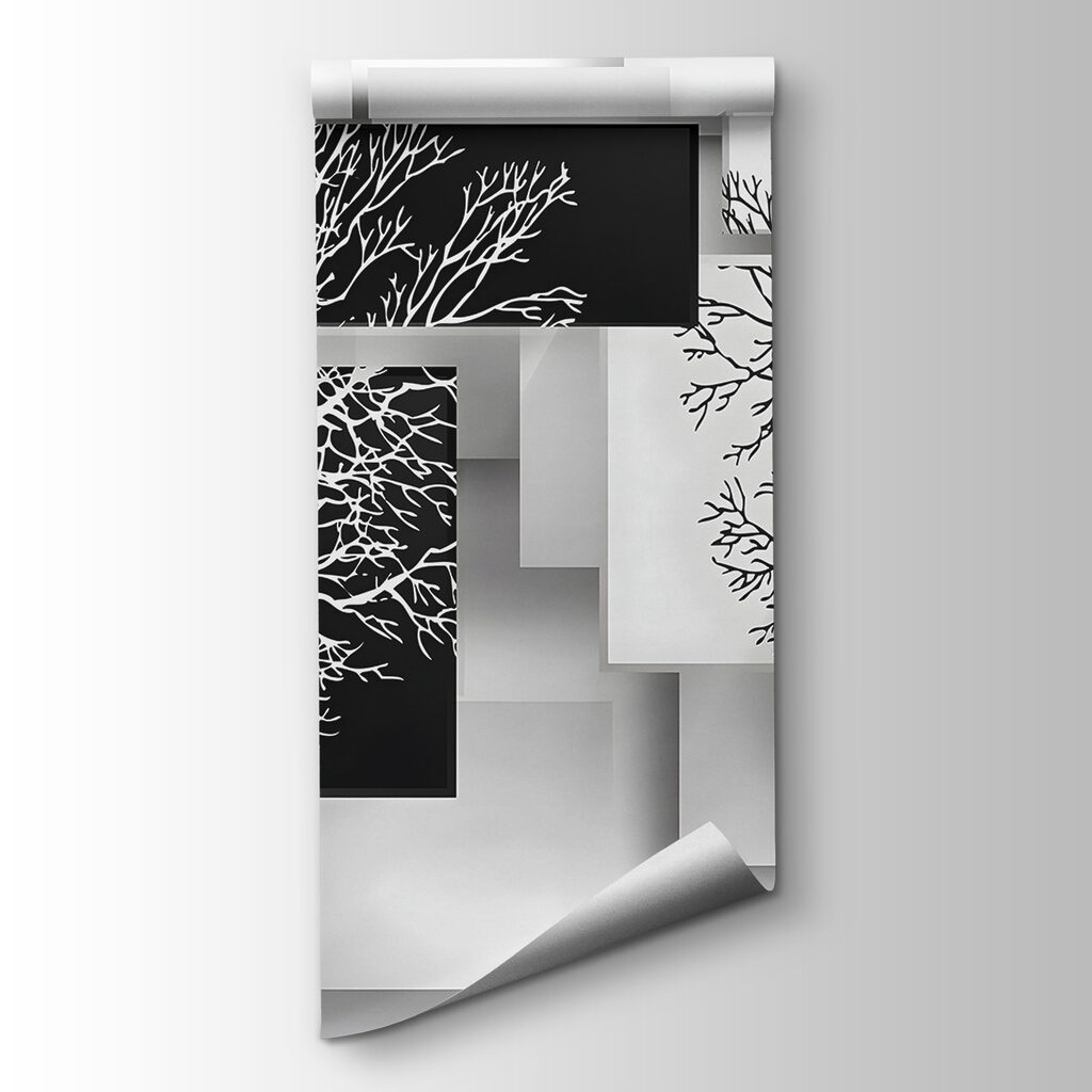 Tree silhouettes on panels — product view