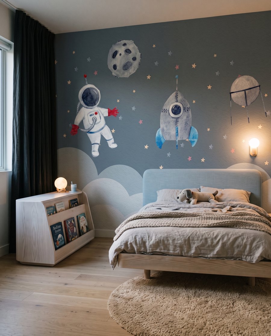Little Space Crew in an interior